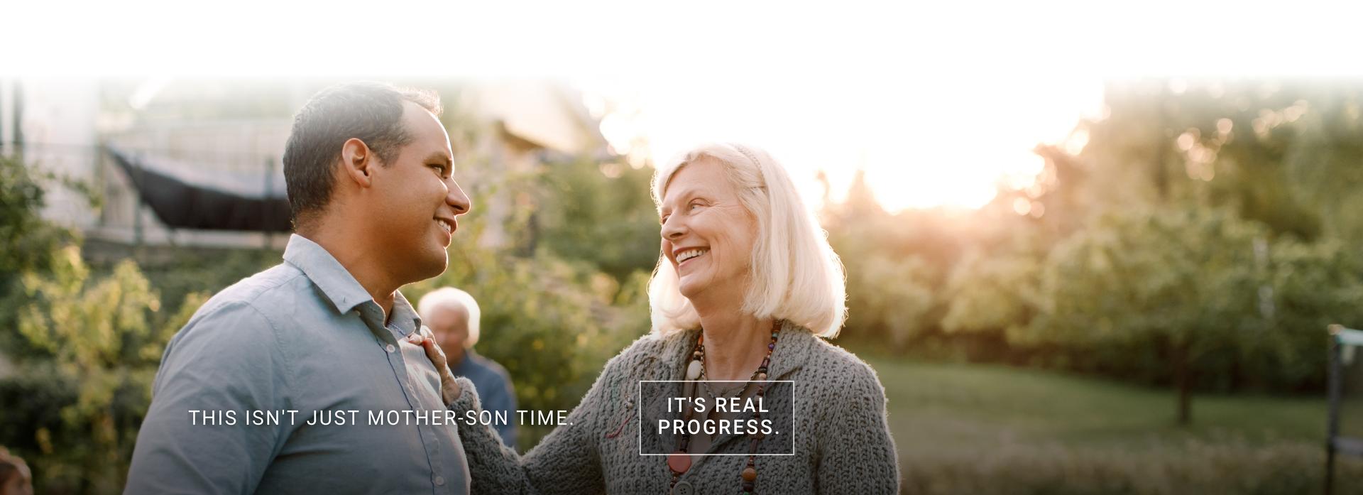 This isn't just mother-son time. It's real progress.